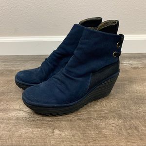 FLY LONDON Lace Back Booties